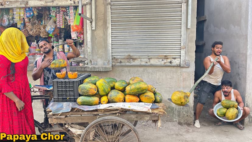 PAPAYA CHOR || Latest New Funny Comedy Video || Bindas Fun Nonstop